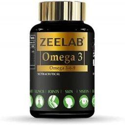 Zeelab Omega 369 Capsules with Omega-3, Omega-6 & Omega-9 Fatty Acids | Enriched with EPA & DHA for Heart Health, Brain Function, Joint Support & Overall Wellness – 60 Softgels-image-12
