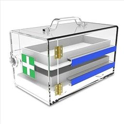 Otica Formalin chamber 10 inch with 2 trays Premium Quality with 5 mm thick Material-image-33