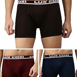 Bigshot Longs Solid Underwear for Men Combo, Breathable 100% Cotton Underwear for Man Pack of 3 (Colors May Vary)-48