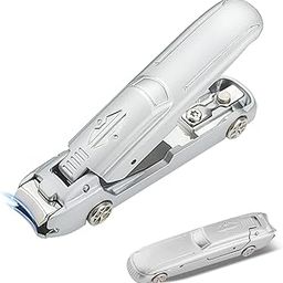 Overa Nail Clippers with Catcher, No Splash Fingernail Toenail Clipper with Sharp Curved Blade, Stainless Steel Nail Cutters, Car Styling and Phone Holder Design for Men Women Adult.-image-78