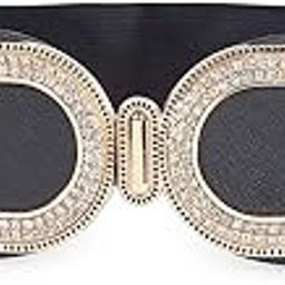 Womens Black PU Leather Elastic Waist Belt-image-20