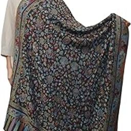 Kani Kashmiri Modal Shawl for Women – Soft Multicolor Traditional Wrap | 203 x 101 cm-image-8