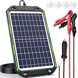 Sun Energise 10W 12V Solar Battery Charger Maintainer PRO, Built-in Smart MPPT Charge Controller, Waterproof 10 Watt 12 Volt Solar Panel Trickle Charging Kits for Car Auto Boat RV Marine Trailer-9