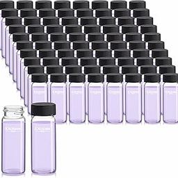 Kaushik India 30ML 100Pcs Borosilicate Glass Vial With Screw Cap, Leak Proof Liquid Storage Vial For Essential Oil,Perfume,Meds,Reagent,Anointing Oil Bottle And Lab Use Culture Tube-image-6