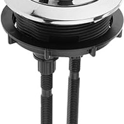 CLUB BOLLYWOOD®48/58mm Toilet Dual Push Flushing Button Round Head Silver Water Saving 58mm|Home & Garden|Home & Garden|Home & Garden|1 Piece Toilet on-image-65