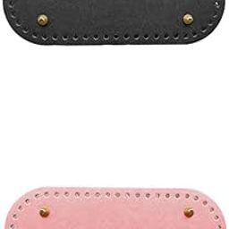 CLUB BOLLYWOOD LICHTS®2x Leather DIY Bag Bottom Mat Pads Insert Base Replacements for Purse Making|Clothing, Shoes & Accessories | Womens Handbags & Bags | Handbag Accessories|1 Piece Black Bottom-image-80