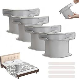 Lukax Lock Sheet Holders Set of 4 - Bed Sheet Holder Corner Fitted Sheet Straps Suitable for Mattress Sizes Above 4.7 inches, Heavy Duty Bed Sheet Holder Easy Installation (Grey)-picture-7