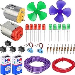 NEXT GEEK School Science Project dc Motor kit Item Loose in one Pack- Multi Color-81