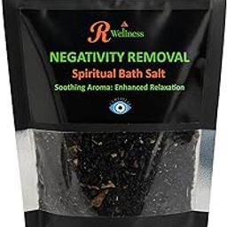 R Wellness® Pure & Natural Ingredients Negativity Removal Spiritual Bath Salt with Herbs, Sea Salt & Epsom Salt | 250g, Cleanse and Purify Your Aura-93