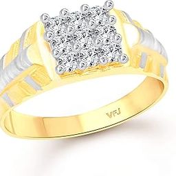 Avengers CZ Gold and Rhodium Plated Alloy Gents Ring for Men and Boys -[VFJ5071FRG]-image-65