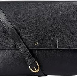 EE Salvodor 01 Black Siberia Leather Messenger Bag for Men with Adjustable Sling Strap-picture-4