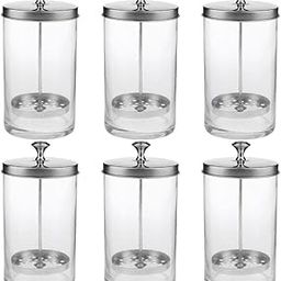 CALANDIS™ 6 Pieces Clear Sanitizer Disinfectant Glass Jar for Hair Styling Shop S | Salon & Spa Supplies | Salon & Spa Equipment-image-13