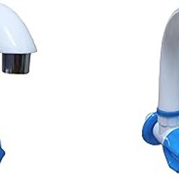 Droptech PVC Sink taps Cock for Kitchen Sink Faucet/Plastic Sink Cock tap/Bathroom Wash Basins Wall Mounted Standard Size 1/2'' (15mm) Blue Shed Pack of 2-22