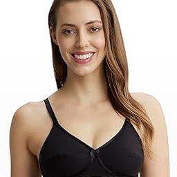 1242 Women's Wirefree Non Padded Super Combed Cotton Elastane Stretch Medium Coverage Cross Over Everyday Bra with Adjustable Straps-image-33