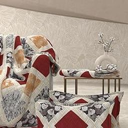 Pure Decor Nap Collection Double Bed King Size Super Soft Cotton Reversible Comforter with Queen Size Cotton Bedsheet for Double Bed with 2 Pillow Cover (Cream)-picture-28