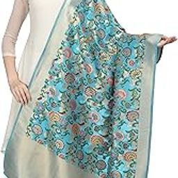 Women's Printed Banarasi Silk Dupatta Width 1 Meter, Length 2.5 Meter-image-7
