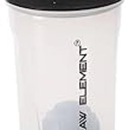 Raw Element Protein Shaker Bottle with Storage – Leak-Proof, BPA-Free, Non-Slip Grip, Portable Mixer for Smoothies & Pre-Workout (Black)-image-13
