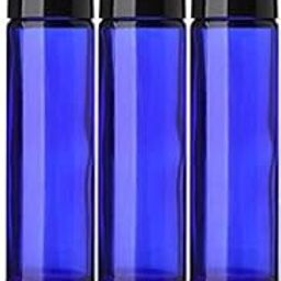 DINEMART 10ml (1/3oz) Empty Glass Roll On Bottles with Metal Ball STAINLESS STEEL ROLLER,Cobalt Blue Glass Roll ons Bottles For Aromatherapy, Essential Oils, Perfumes and Lip Balms Set of 3-picture-40
