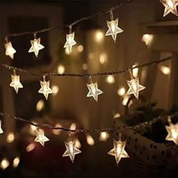 Desidiya® 16 Star String Lights for Indoor Outdoor Decoration (Small Star-3 Meter, Yellow)-image-102