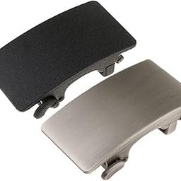 Mens Solid Buckle Automatic Ratchet Leather Belt Buckle 3.6cm Width Grey-picture-54