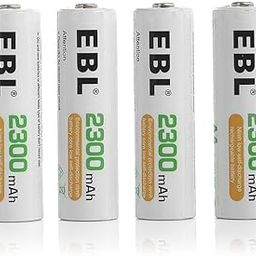 EBL 2300mAh AA Rechargeable - Pack of 4 Battery-11