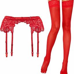Women's Sultry Nights Garter Belt with Stockings-image-12