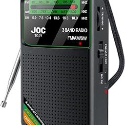 Portable Radio FM AM SW, Battery Operated, Best Reception, Portable Speaker Radios Rechargeable With HD Display Screen, 3.5 MM Earphone Jack, Suitable For Indoor, Outdoor And Emergency Use-image-33
