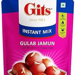 Gits Instant Gulab Jamun Dessert Mix, Makes 40 per Pack, Pure Veg, Delicious Indian Dessert and Mithai, 200g-image-65