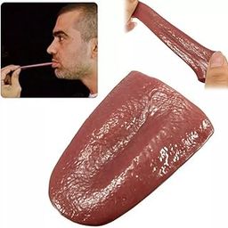 MilesMagic Magician's Fake Tongue Elastic Novelty Gag Gimmick | Realistic and Non-Toxic | Scary Halloween Close Up Prank Tongue for Real Magic Trick-27