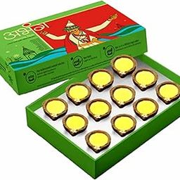UMED MART ABHANG Panchgavya Diya – Charcoal Free, Long Lasting Natural Fragrance, Cow Dung & Panchgavya, No Artificial Essence, Eco-Friendly Diya (Pack of 12, 250g)-image-47