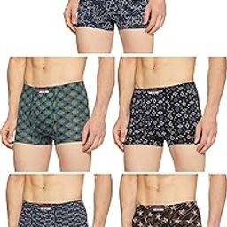 Men's Cotton Trunks (Pack of 5) (scott crazy trunk 80-110_Multicolor_36 inch_90 cm)-39