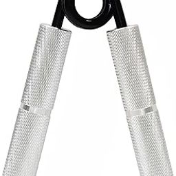 GLOBEXTRA Heavy Metal Hand Grip and Wrist Strengthener Gripper - Resistance from 50-350LB Exerciser for Hand Grip Strength Trainer and Fingers (150 Lb) (Silver)-image-17