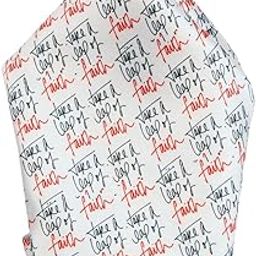 Leap of Faith Printed Pocket Square White-image-97