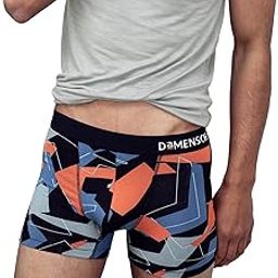 Men's Regular Fit Printed Trunks Underwear | Supima, Modal Fabric, Anti-Bacterial and Microfibre Waistband Misty Blue-image-30