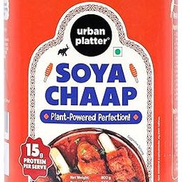 Urban Platter Soya Chaap in Brine, 800g (Canned | Chunks on Stick | Drained Weight - 500g, Rich in Plant Protein| Soy Chap)-2