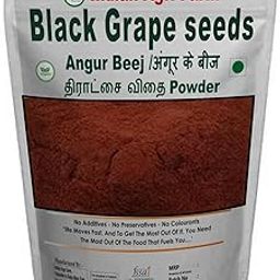 Iagrifarm Black Grape Seeds Powder - 250 gram/Angur Beej/Grape Seed Powder-image-70
