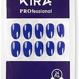 KIRA Artifical Fake Nails With Buffer & Glue, Natural False Nails Delicate & Comfortable With Long Lasting And Waterproof For Women (A08)-9