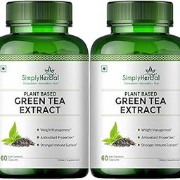 Simply Herbal 100% Natural Potent Green Tea Extract 500 Mg Metabolism Booster Supplement Capsule Support Healthy Weight Management & Promote Appetite Suppression - 120 Capsule-image-13