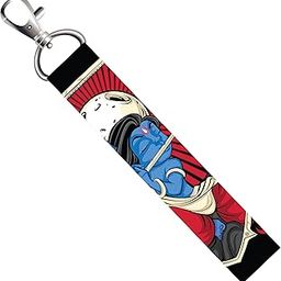 Blue Krishna Lanyard Tag with Swivel Lobster for Gift Luggage Bags Backpack Laptop Bags L X H 5 X 0.8 INCH-image-85