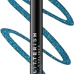 RENEE Glitterish Eyeliner - Blue, Metallic Pay-Off, Multi-dimensional Shine | Waterproof, Smudge-Resistant, Shimmery finish | Precise Application Brush, Quick Drying | Long-Lasting, 0.6Ml-7