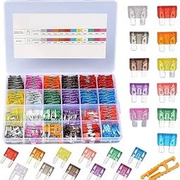 Car Fuse Assortment Kit, Mini & Standard Car Replacement Fuses (2A/3A/5A/7.5A/10A/15A/20A/25A/30A/35A/40A), Car Blade Fuses, Suitable for Cars, Trucks, SUVs, Boats-picture-25