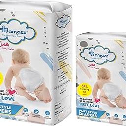 HAMAZZ Premium Extra Dry Baby Cum Adult Pant Diapers 5X-Large 5XL (35-50 kg) (55x85 Cms) 30 Count-image-57