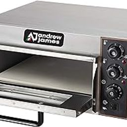 Andrew James Stainless Steel Commercial Use Single Deck Pizza Oven With Stone (Silver) - 1800 Watts, 30 L | Commercial For Industrial Use-21