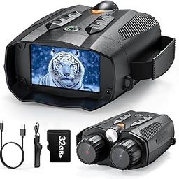atdaraz Night Vision Goggles - 4K Night Vision Binoculars with 875 Yards Range, 3'' Screen Infrared Binoculars with Compass Flashlight, Photos Videos, for Adults Outdoor Camping,Wildlife Observation-image-54