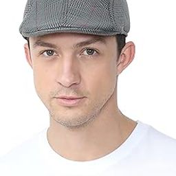 FabSeasons Checkered Casual Golf Flat Caps & Hats for Mens-image-24