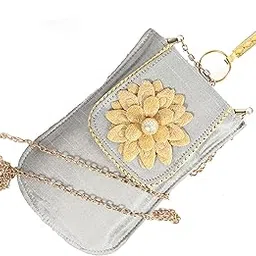 fancy walas Presents Handicraft Ladies Traditional Mobile Phone Pouch Sling Wallet and Clutche Saree Waist Clip Hook Gift for Women-picture-22