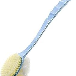 2 in 1 Body Brush - Back Body Loofah Brush Long Handled with Bristles Back Scrubber for Improve Skin Exfoliating Bath, Massage, Wet or Dry Brushing Back Scrubber for Shower (MULTI)-20