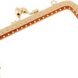 MERISHOPP® Square Embossed Metal Purse Hands Frame Kiss Clasp Sewing 12.5cm| Womens Hands & s | Hand Accessories|1 Piece Of Purse Frame-image-35