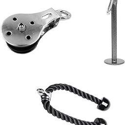 MERISHOPP® Swivel Pulley Cable Machine LAT System Weight Plate Loading Pin Rope Handle|Sporting Goods | Fitness Running & Yoga | Strength Training | Home Gym Attachments-image-31