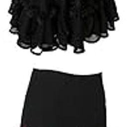 CLUB BOLLYWOOD LICHTS®2 Pieces Lady Dance Skirt Ballroom Dance Skirt Dress Party Costume Dancewear|Clothing, Shoes & Accessories | Womens Clothing | Skirts|2 Pieces Swing Skirts Black, Red-image-78